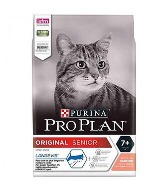 Pro Plan - Croquettes ORIGINAL Senior 7+ Saumon pour Chat - 3Kg