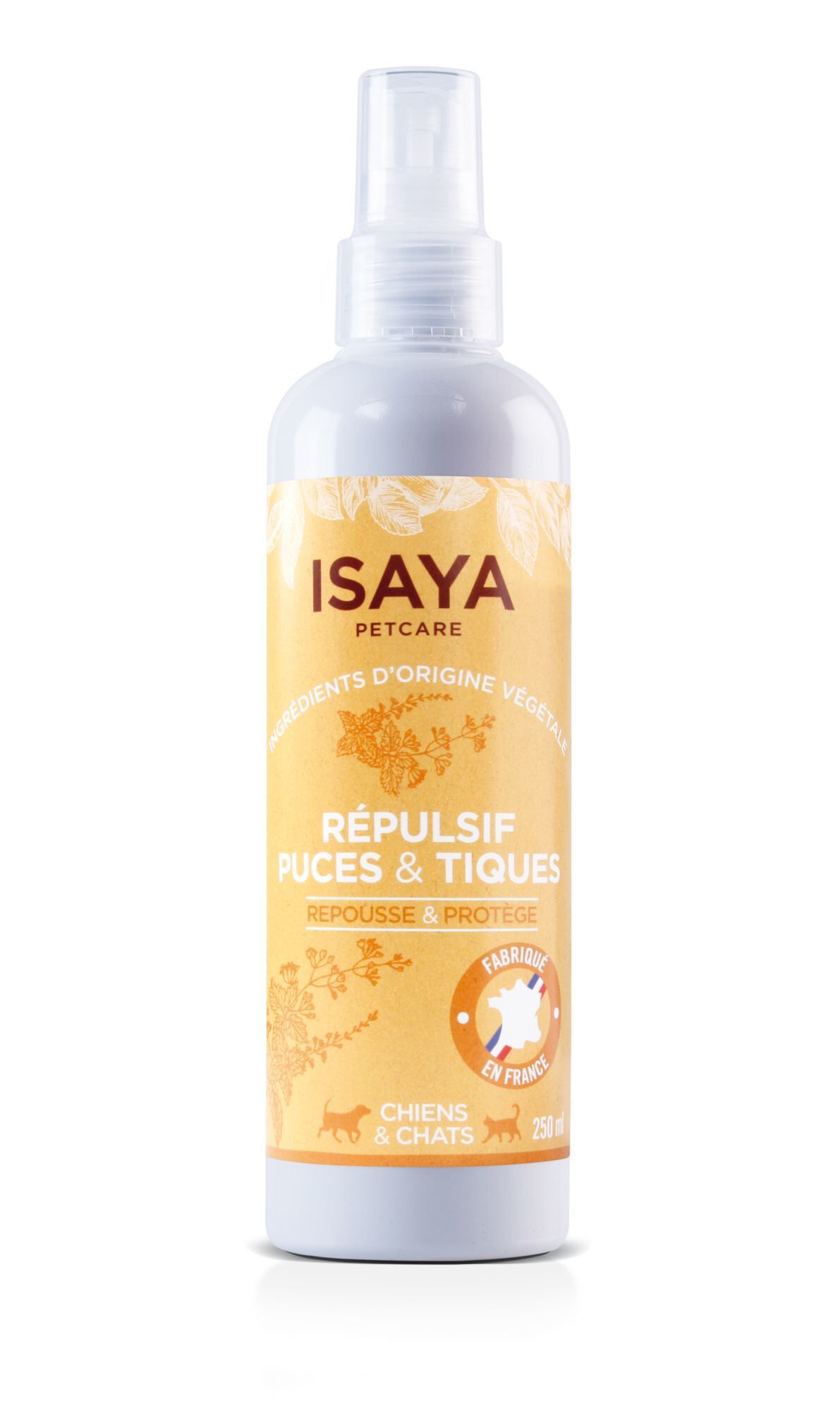 Isaya - Spray R&eacute;pulsif Puces et Tiques pour Chien et Chat - 250ml Image num&eacute;ro 1