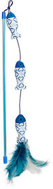 Flamingo - Jouet Ice Canne à Pêche 3 Poissons pour Chats - 45cm