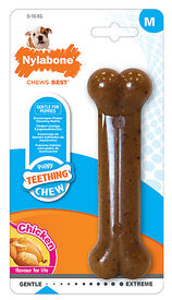 Nylabone - Jouet Os à Mâcher Puppy Chews au Poulet pour Chiots - M