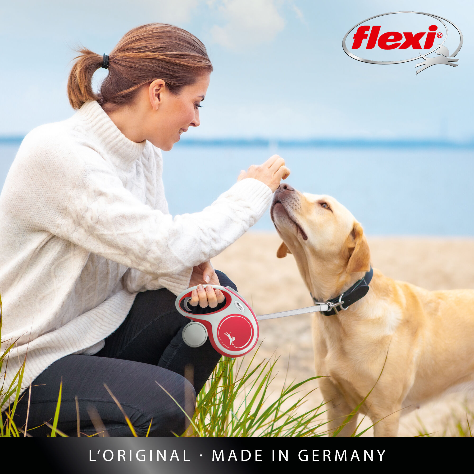 Flexi - Laisse &agrave; Enrouleur Comfort Sangle L pour Chiens - 5m / Noir Image num&eacute;ro 13