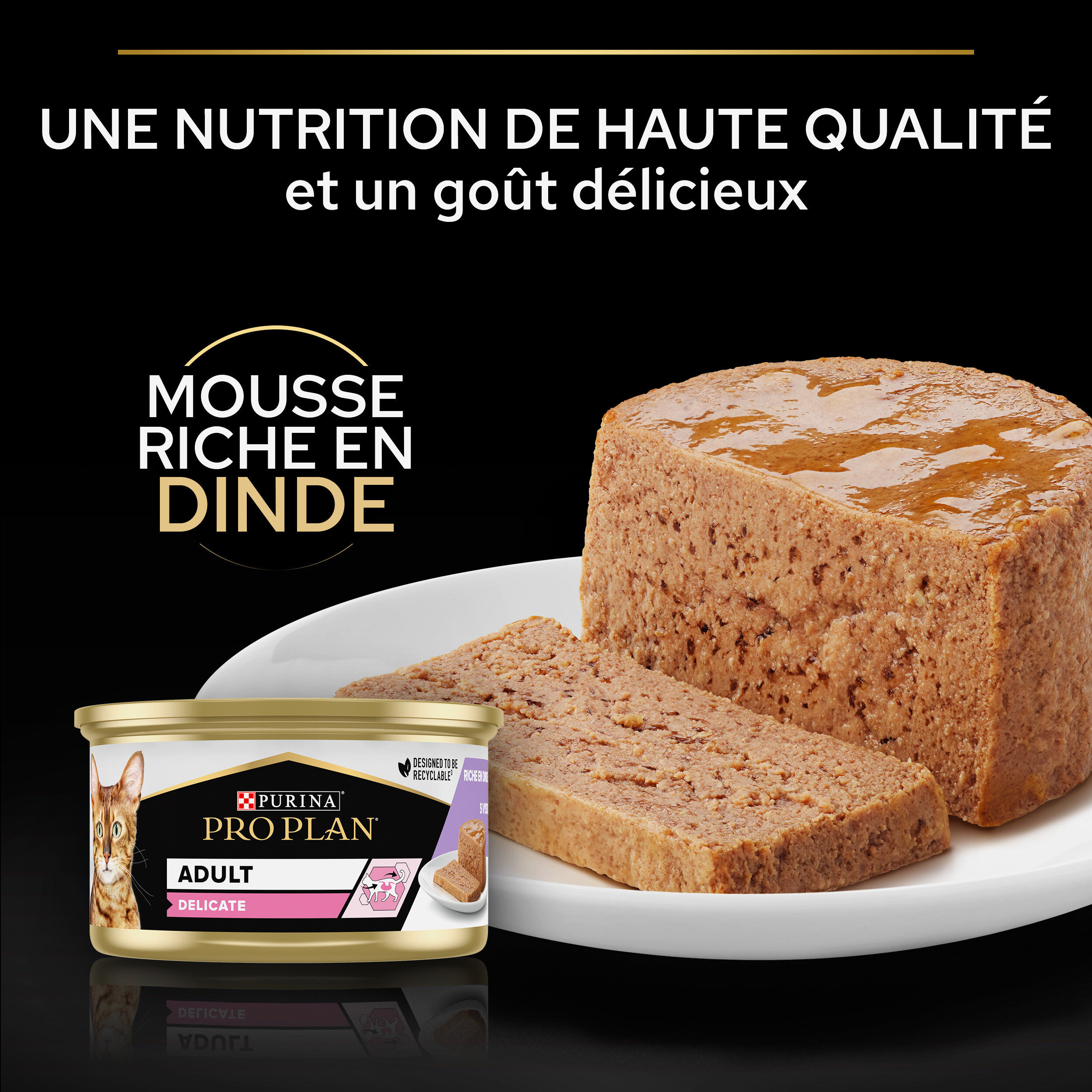 Pro Plan - P&acirc;t&eacute;e Delicate &agrave; la Dinde pour Chat - 85g Image num&eacute;ro 6