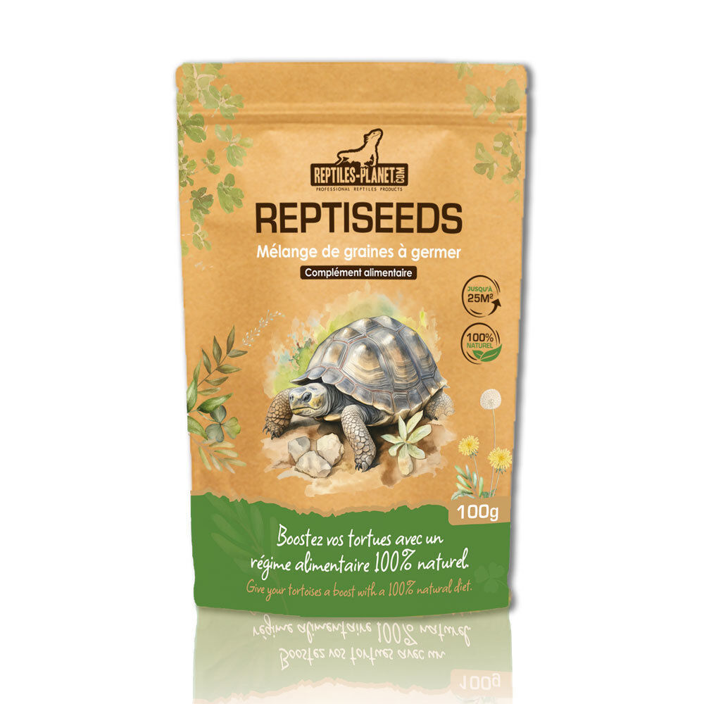Reptiles Planet -  M&eacute;lange de Graines &agrave; Germer Reptiseeds pour Tortues - 100g Image num&eacute;ro 1
