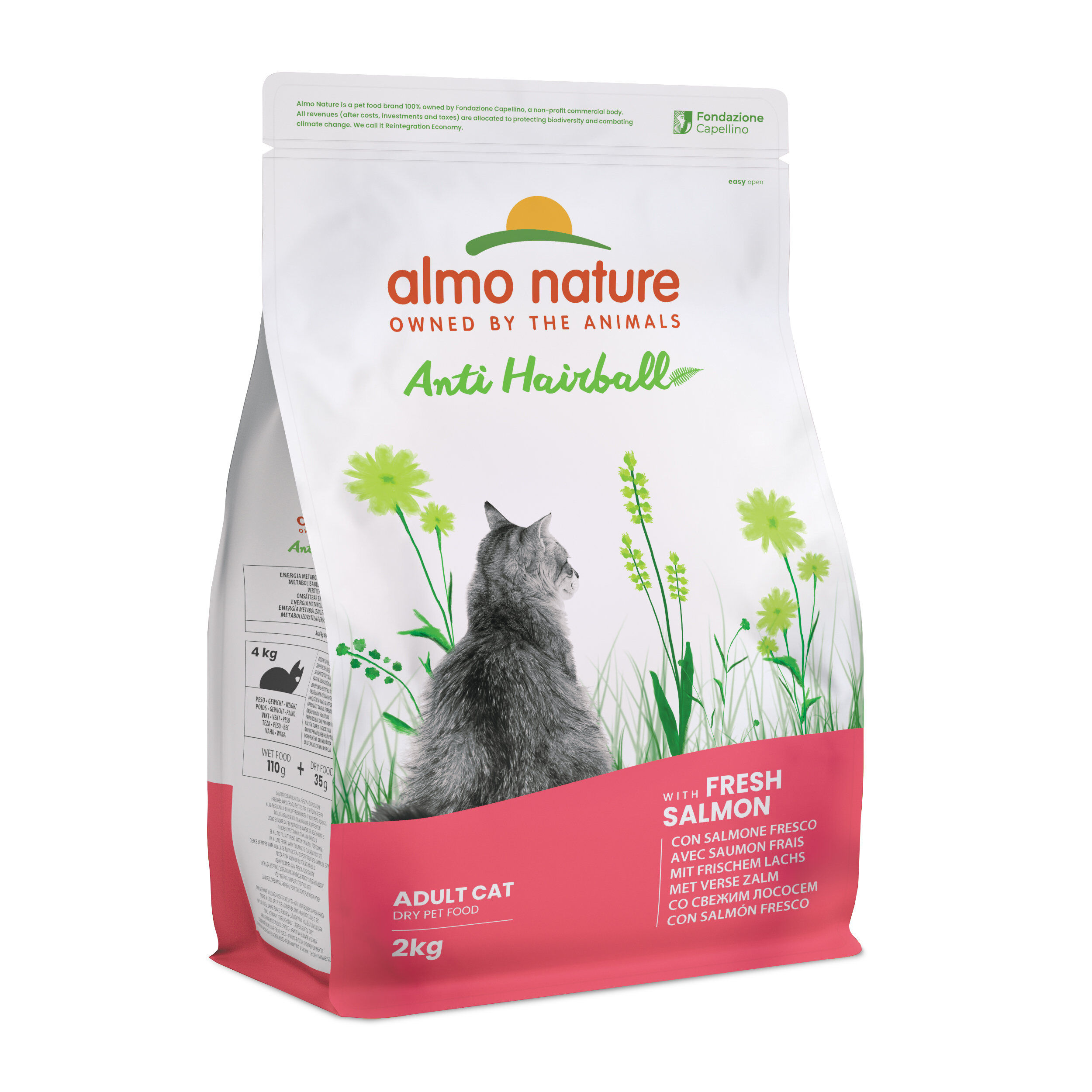 Almo Nature Holistic Fonctionnel - Anti-Hairball Saumon - Sac 2 Kg Image num&eacute;ro 1