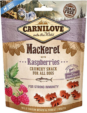 Carnilove - Friandises Crunchy Maquereau et Framboises pour Chien - 200g