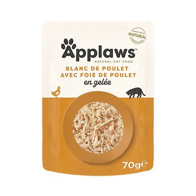 Applaws - Sachet Poulet et Foie en Gelée pour Chat - 70g
