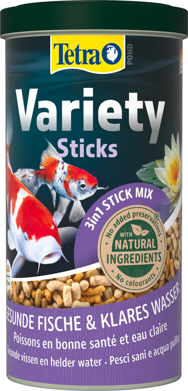Tetra - Mélange Pond Variety Sticks en Sticks pour Poissons de Bassin - 10L Image numéro 1 Tetra - Mélange Pond Variety Sticks en Sticks pour Poissons de Bassin - 10L Image numéro 1