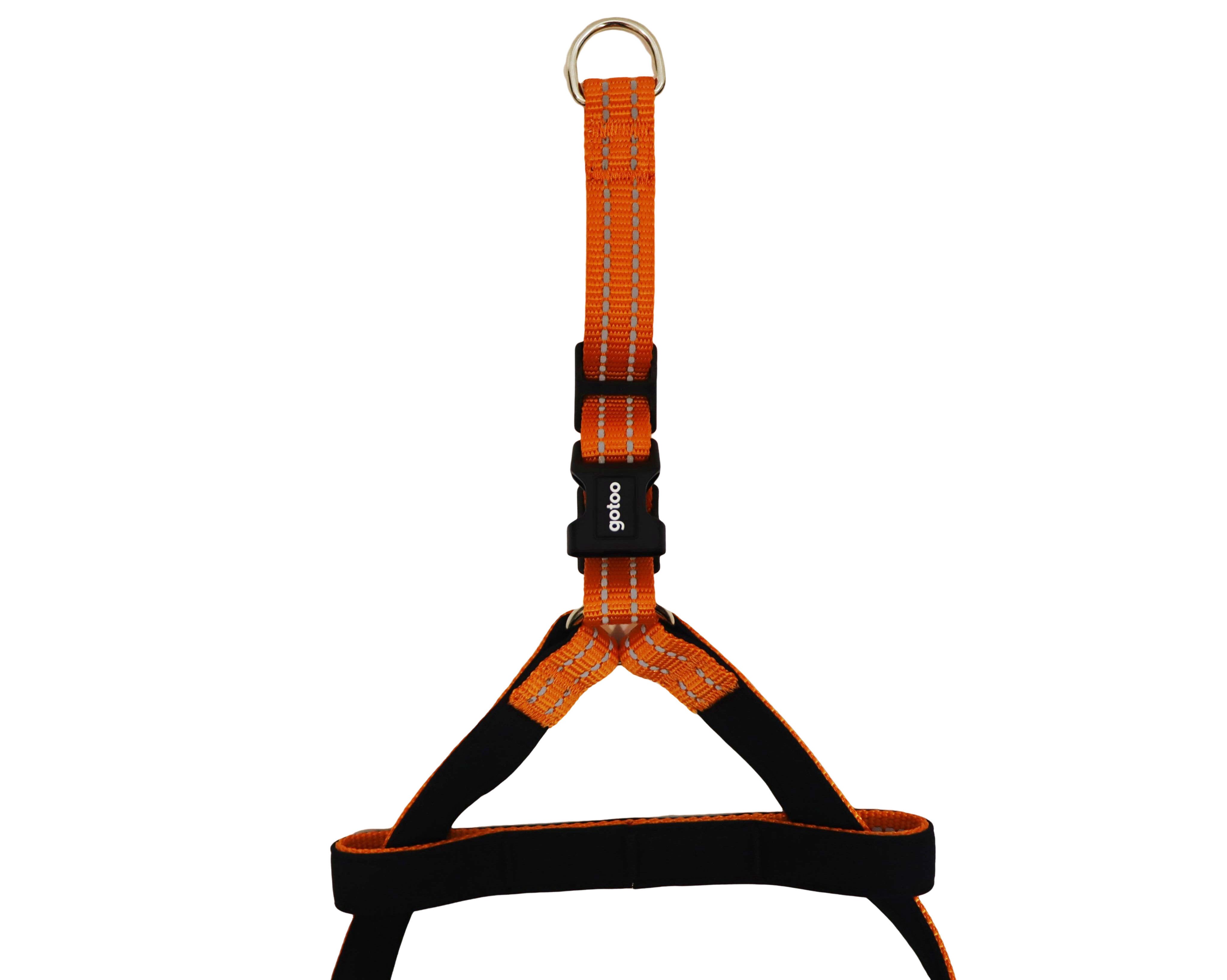 Gotoo - Harnais Essentials en Nylon Premium Orange pour Chien - XS Image num&eacute;ro 5