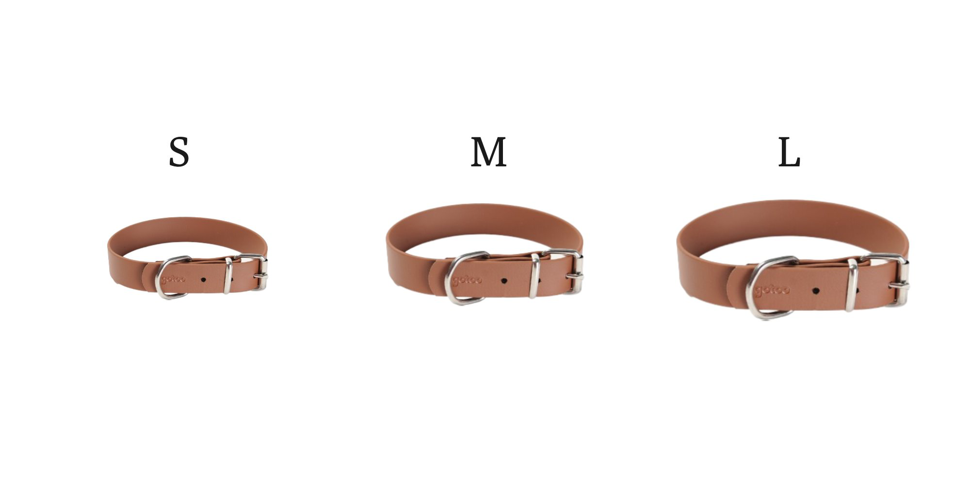 Gotoo - Collier Premium Biotane Marron pour Chien - S Image num&eacute;ro 3