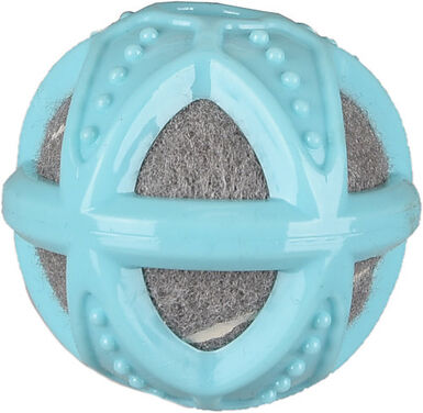 Flamingo - Jouet Balle de Tennis Bleu/Gris pour Chiots - 8cm
