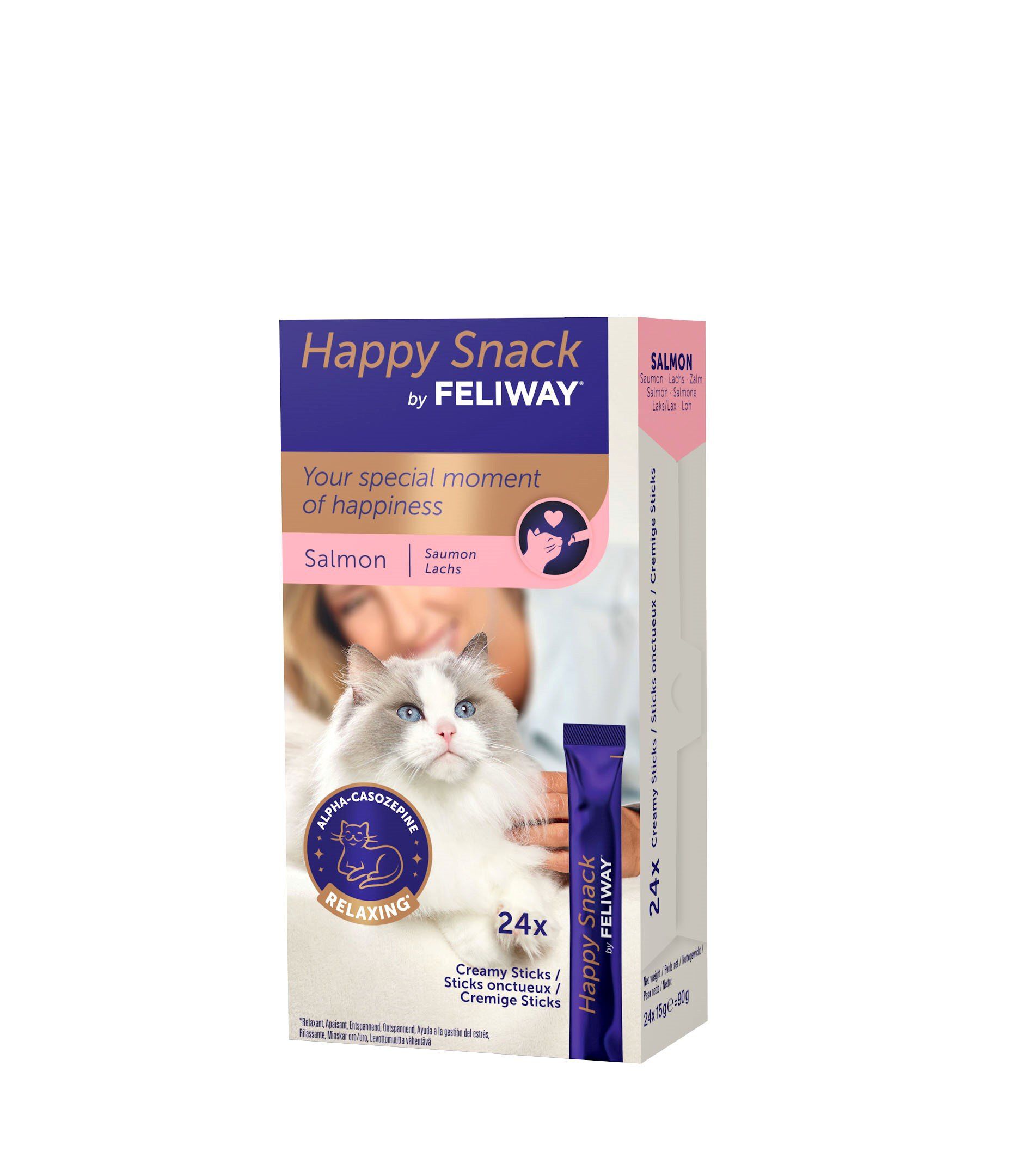 Feliway - Friandises en Stick Happy Snack au Saumon pour Chats - x24 Image num&eacute;ro 1