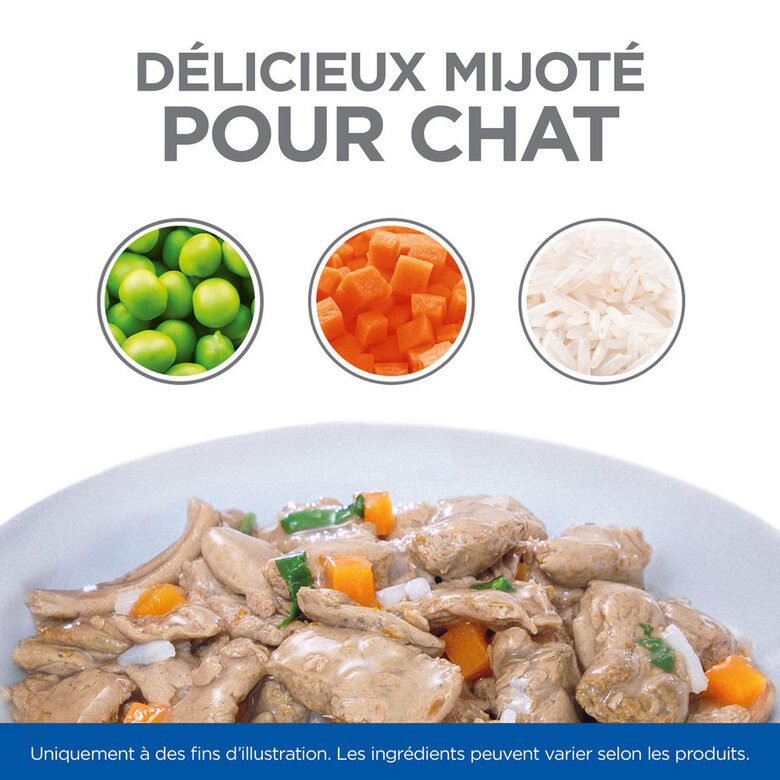 Hill’s Science Plan Healthy Cuisine Mijoté Pour Chat Adulte Stérilisé Au Poulet Et Légumes  - 12x80g Image numéro 4 Hill’s Science Plan Healthy Cuisine Mijoté Pour Chat Adulte Stérilisé Au Poulet Et Légumes  - 12x80g Image numéro 4