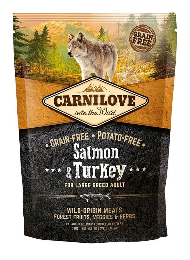 Carnilove - Croquettes Saumon et Dinde pour Grand Chien - 1,5Kg Image num&eacute;ro 1