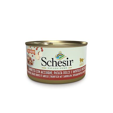 Schesir - Repas Salade Pokè au Thon et Patate Douce pour Chat - 85g