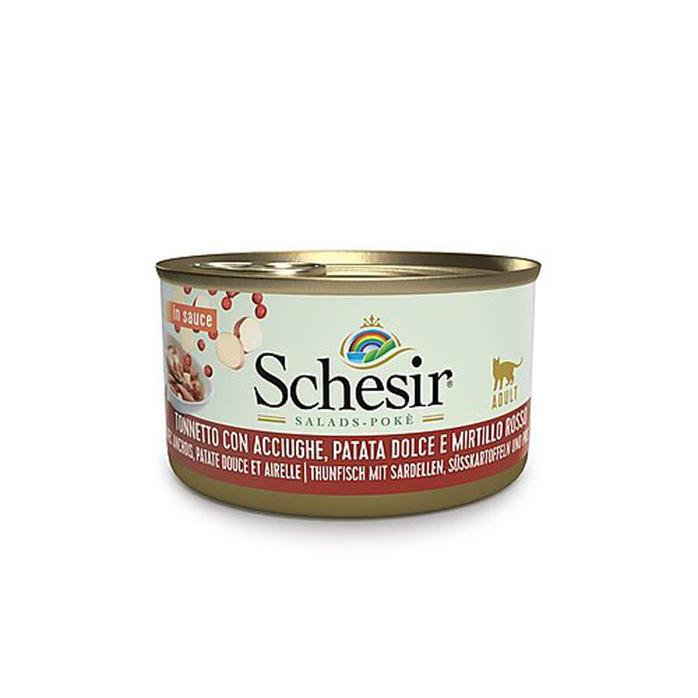 Schesir - Repas Salade Pokè au Thon et Patate Douce pour Chat - 85g image number null
