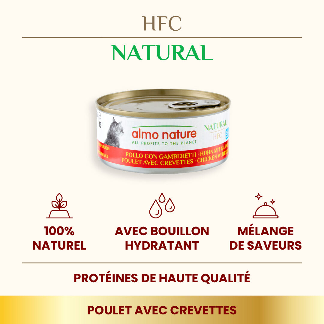Almo Nature - P&acirc;t&eacute;e Hfc Natural Poulet Et Crevettes - 150g Image num&eacute;ro 2