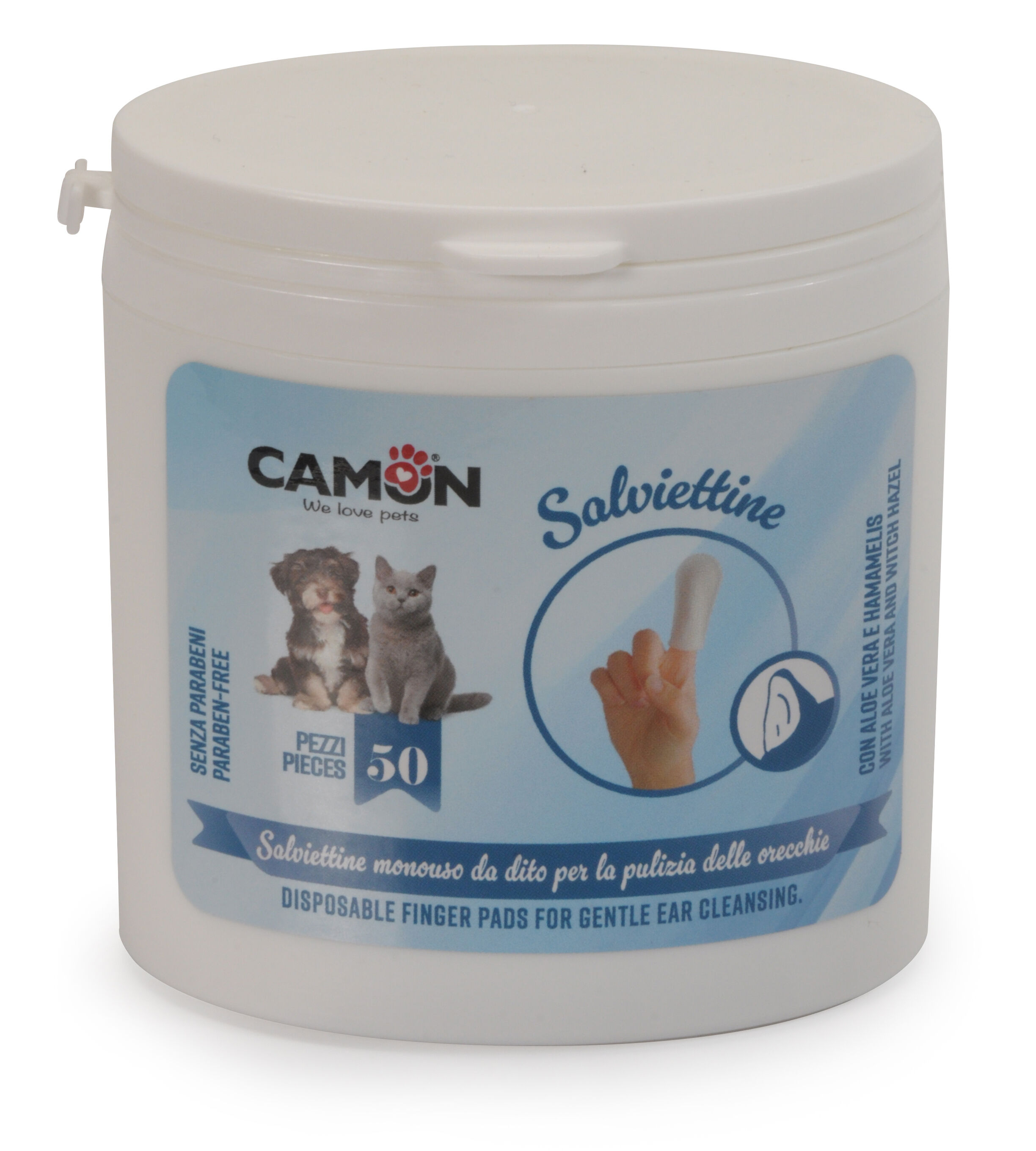 Camon - Doigtiers Jetables Oreilles pour Chiens et Chats - x50 Image num&eacute;ro 1