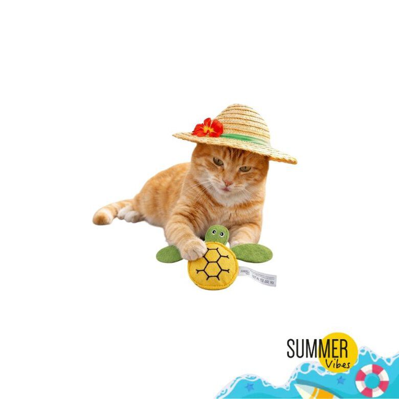 Summer Vibes - Jouet Tortue pour Chats - 16cm Image num&eacute;ro 1