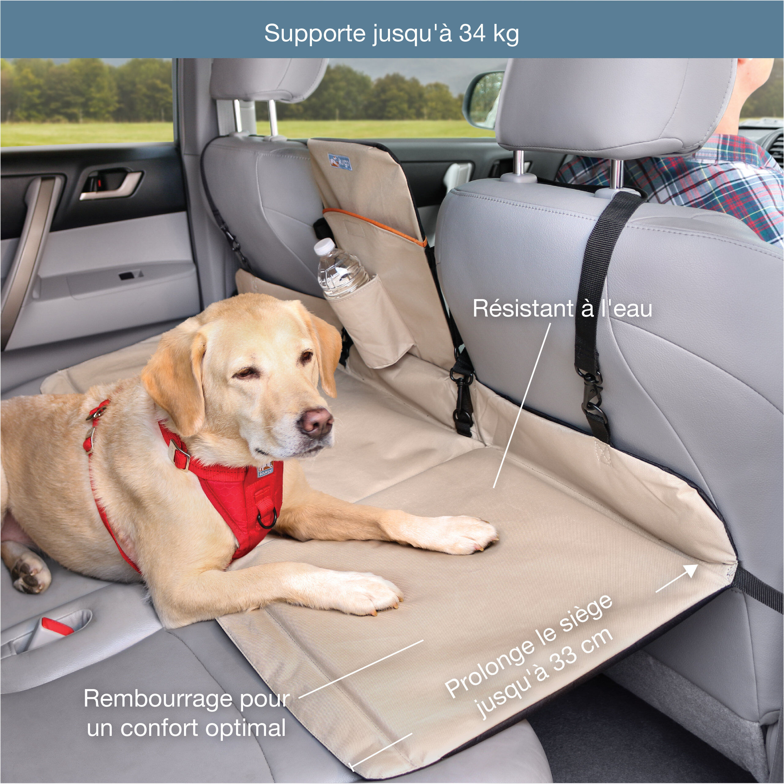Kurgo - Extension de Banquette Arri&egrave;re pour Chiens Image num&eacute;ro 5
