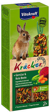 Vitakraft - Friandises Kräcker aux Légumes pour Lapins Nains - x2