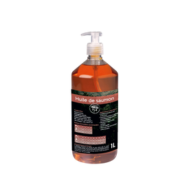 Nutrivet - Complément Nutritionnel Huile de Saumon pour Chien et Chat - 1L