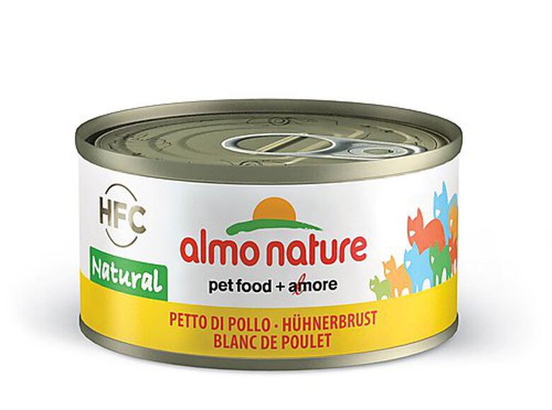 Almo Nature - Pâtée en Boîte HFC Natural Blanc de Poulet pour Chat - 70g image number null