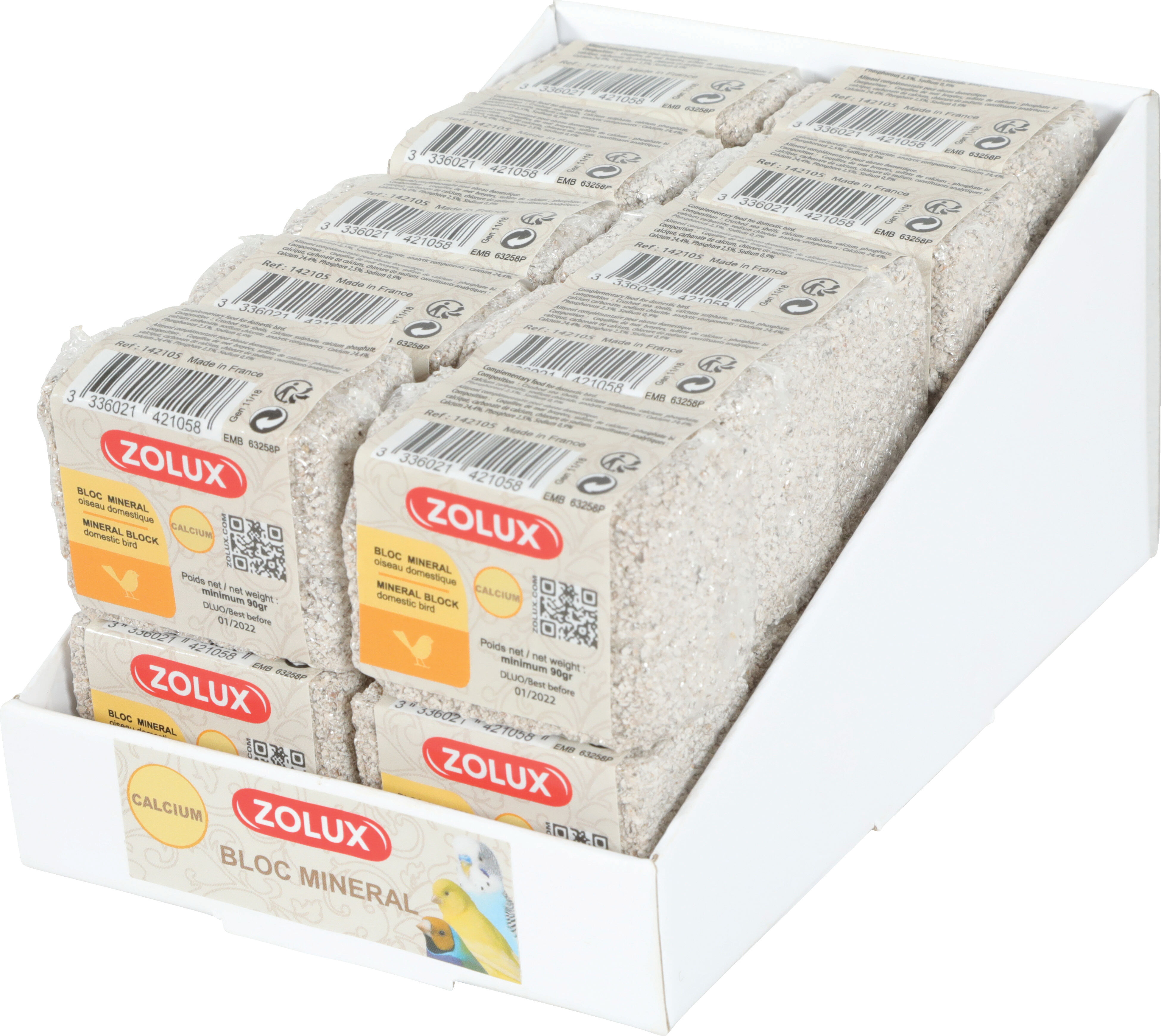 Zolux - Bloc de Sels pour Oiseaux - 90g Image num&eacute;ro 2