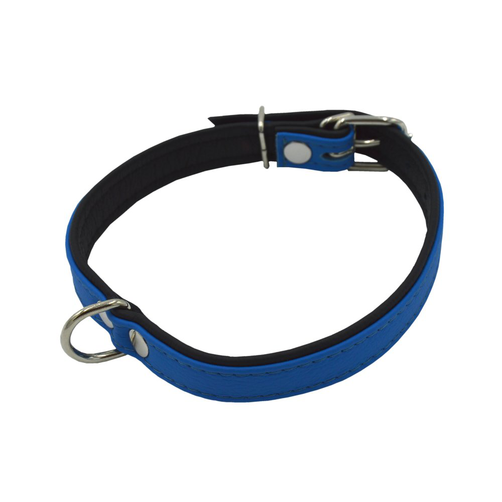 Comme Un Roi - Collier Cuir So Funky Bleu / Noir pour Chien - XL Image num&eacute;ro 1