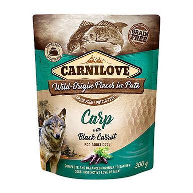 Carnilove - Sachet Fraîcheur Adulte Carpe et Carottes Noires pour Chiens - 300g