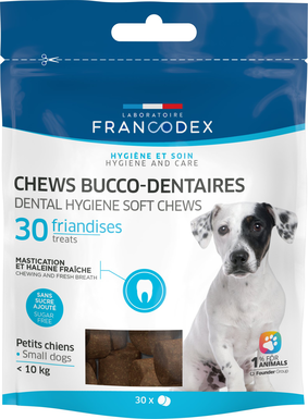 Francodex - Friandises Chews Bucco-dentaires pour Petits Chiens - x30