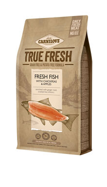 Carnilove - Croquettes True Fresh Adult au Poisson pour Chiens - 1,4Kg