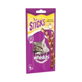 Whiskas - Sticks Friandises au Poulet pour Chats -  3x6g