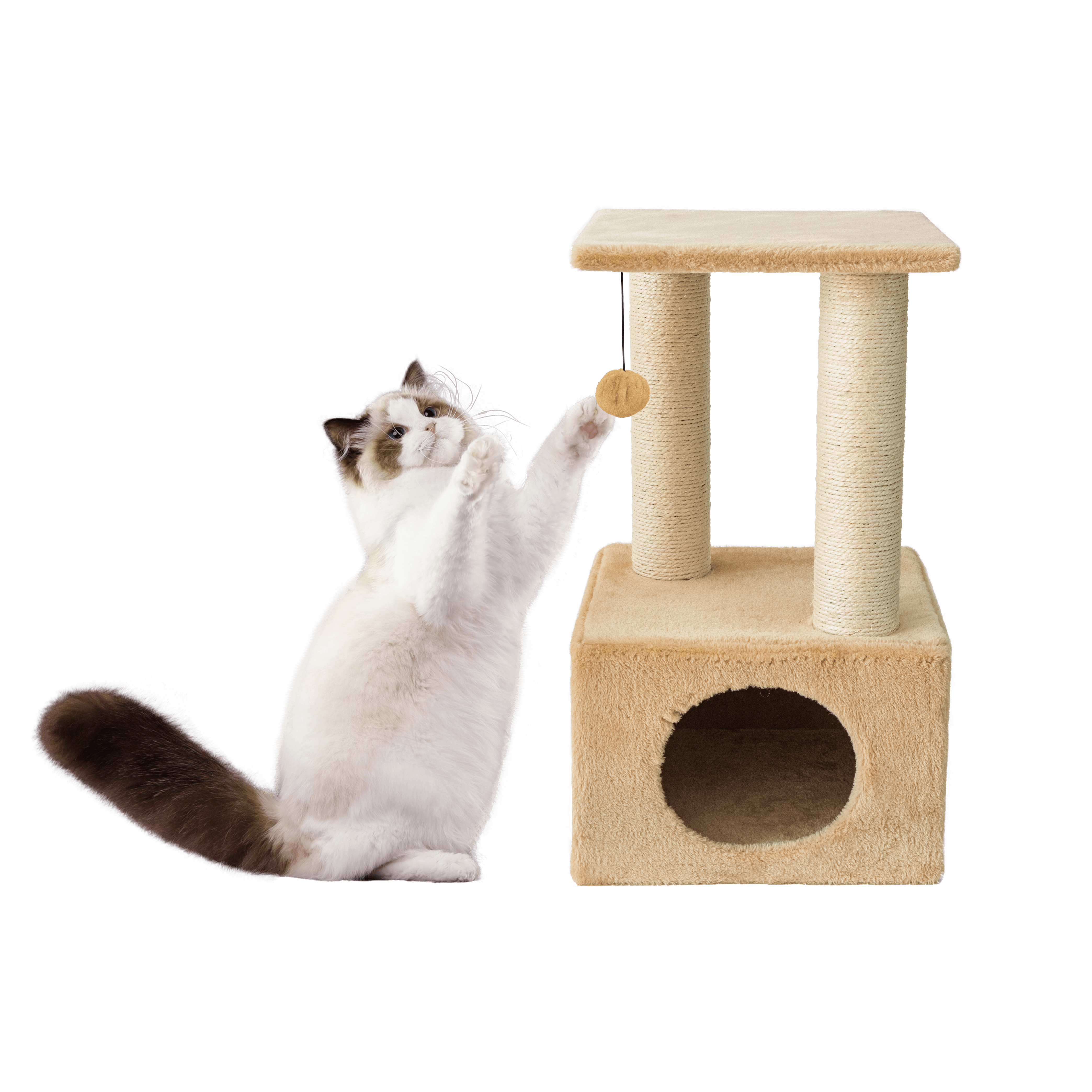 Leeby - Arbre &agrave; Chat Everyday Cube Sofia - Beige Image num&eacute;ro 1