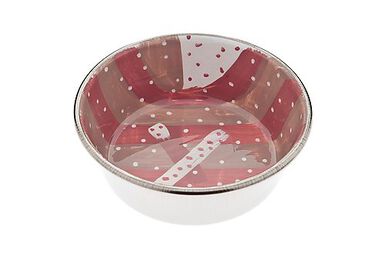 Ferribiella - Bol Artista Inox Rose pour Chiens
