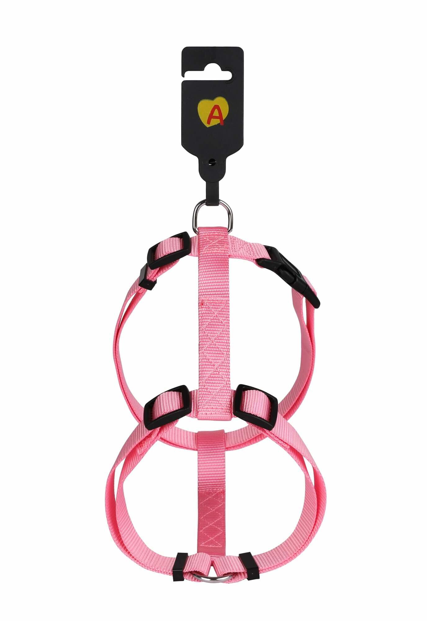 Animalis - Harnais Basic Rose pour Chien - T1 15mm et 43/65cm Image num&eacute;ro 2