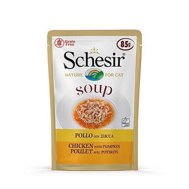 Schesir - Soupe au Poulet et Citrouille pour Chat - 85g