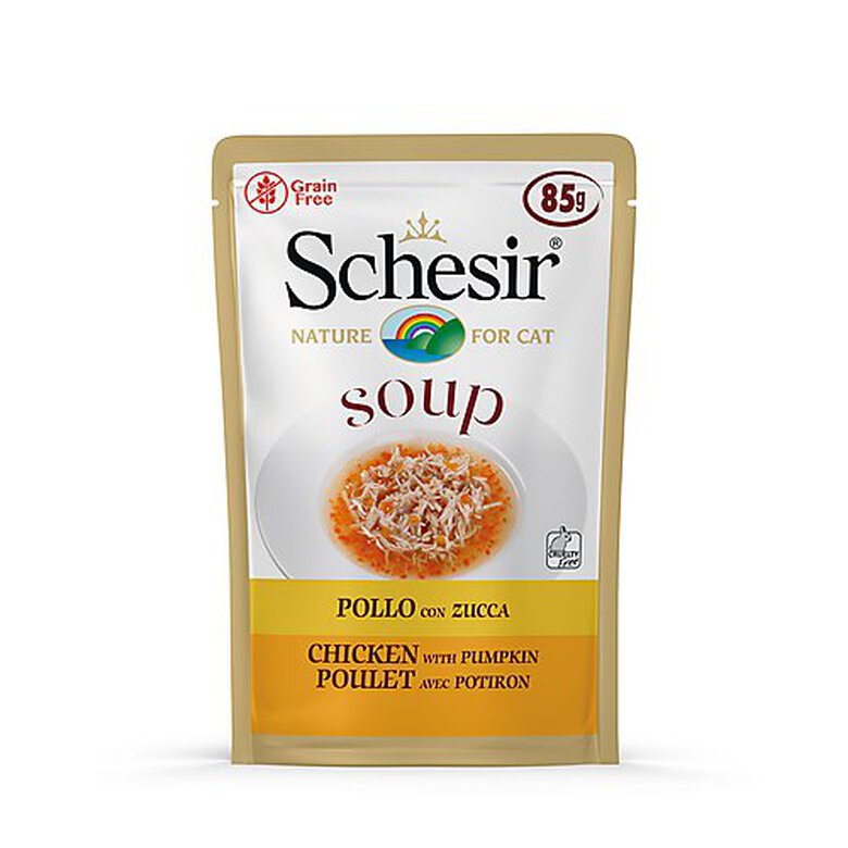 Schesir - Soupe au Poulet et Citrouille pour Chat - 85g image number null