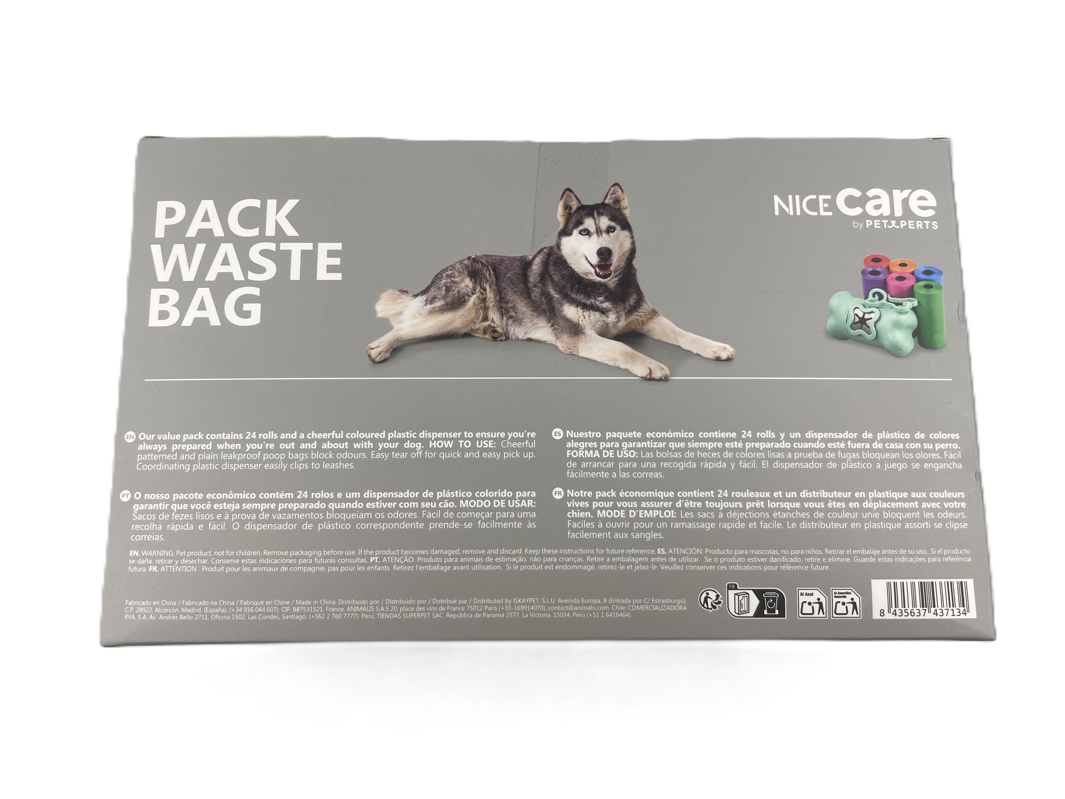 TKPET- Pack Economique 24 Rouleaux avec Distributeur pour Chiens Image num&eacute;ro 2