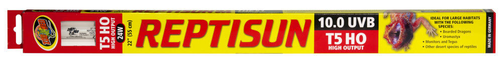Zoomed - Tube T5 ReptiSun UVB 10.0 OS5-24E pour Terrarium - 24W Image num&eacute;ro 1