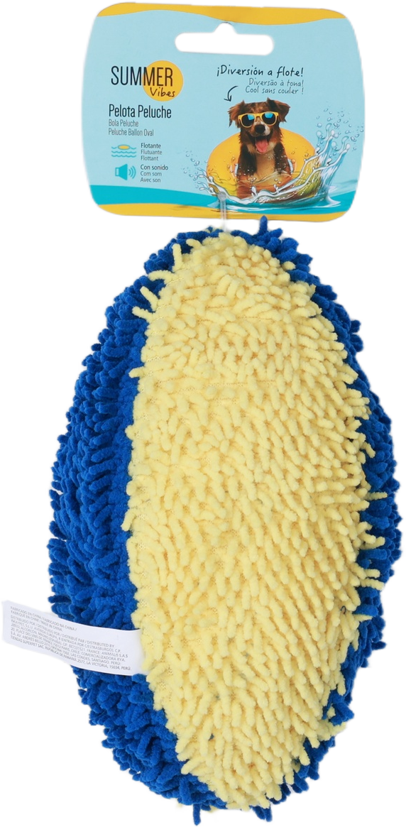 Summer Vibes - Peluche Ballon Ovale Sonore et Flottante pour Chien - 19cm Image num&eacute;ro 2