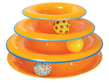 Outward Hound - Jeu Tour Tower of Tracks pour Chats - 13,3x13,3x25,4cm