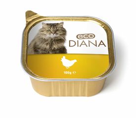 Eco Diana - Pâté en Barquette au Poulet pour Chat - 100g