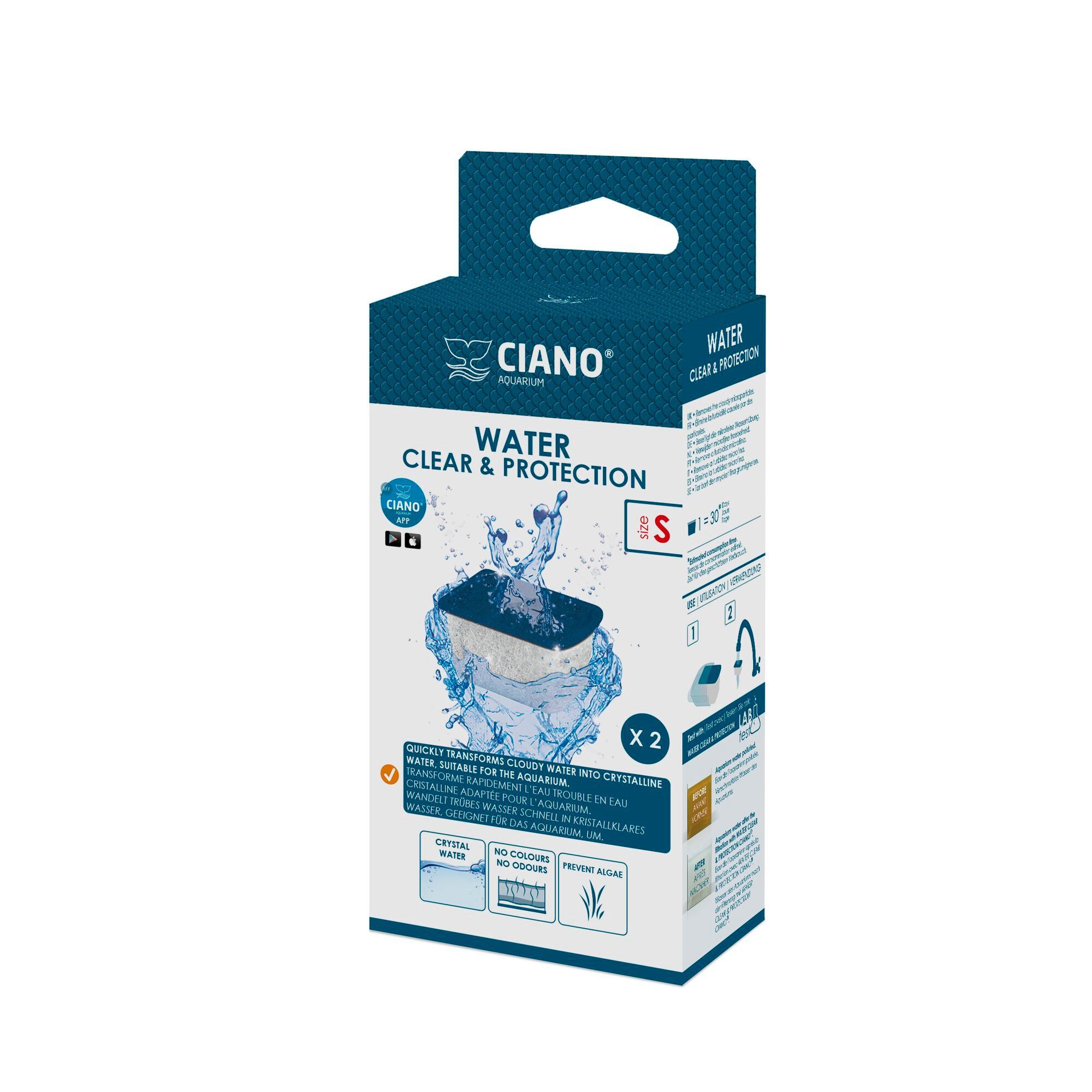 Ciano - Cartouches Water Clear & Protection - S (x2) Image num&eacute;ro 1