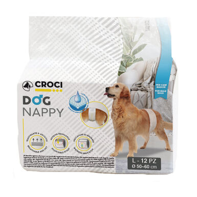 Croci - Couche Dog Nappy L pour Chien