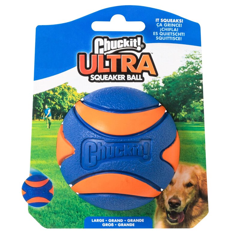 ChuckIt! - Balle Ultra Squeaker Ball Pour Chiens - L Image numéro 3 ChuckIt! - Balle Ultra Squeaker Ball Pour Chiens - L Image numéro 3
