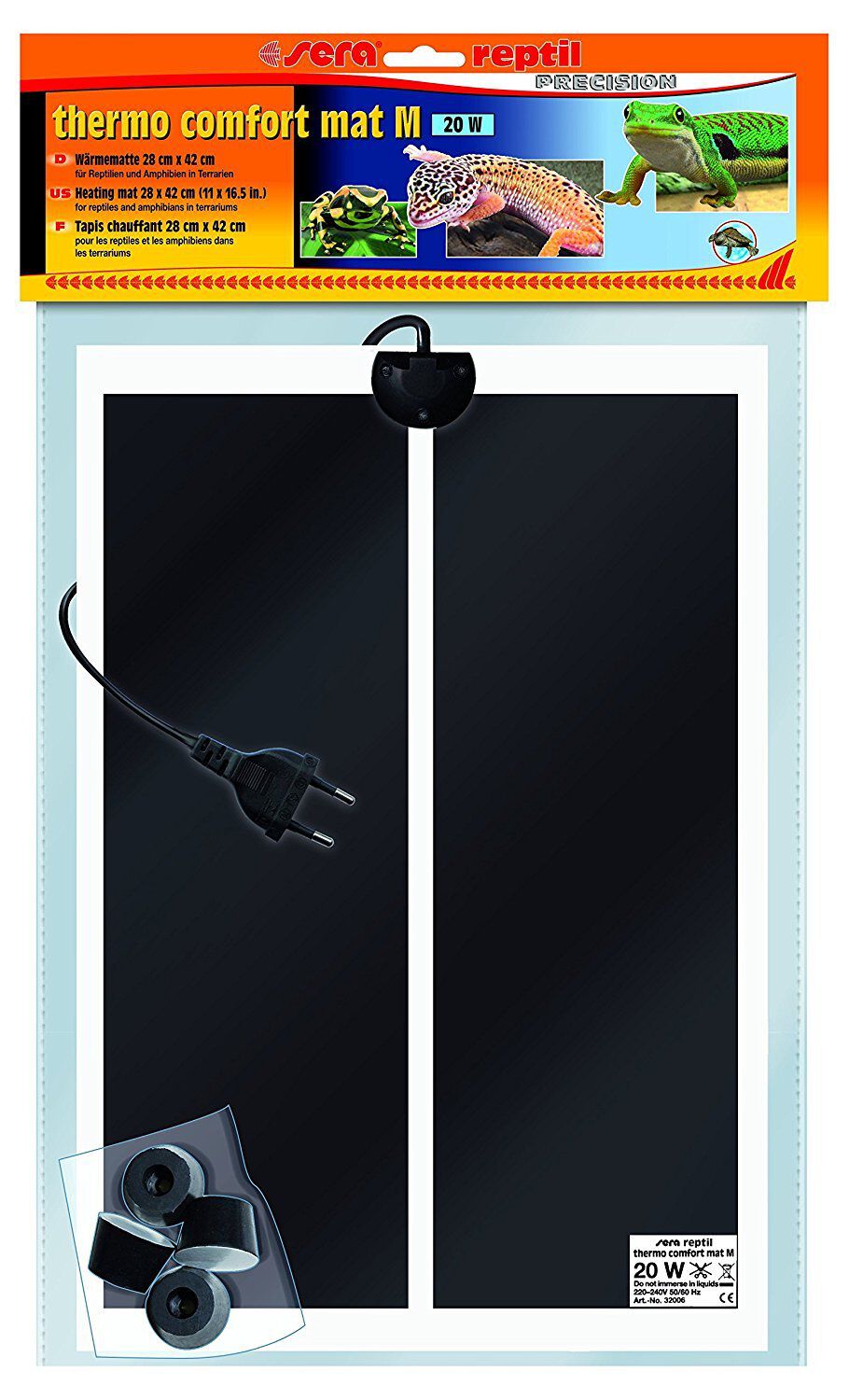 Sera - Tapis Chauffant Thermo Comfort Mat M de 28x42cm pour Terrarium - 20W Image num&eacute;ro 2