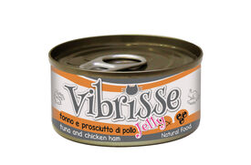 Vibrisse - Pâtée Natural Food JELLY THON ET JAMBON DE POULET pour chats - 70g