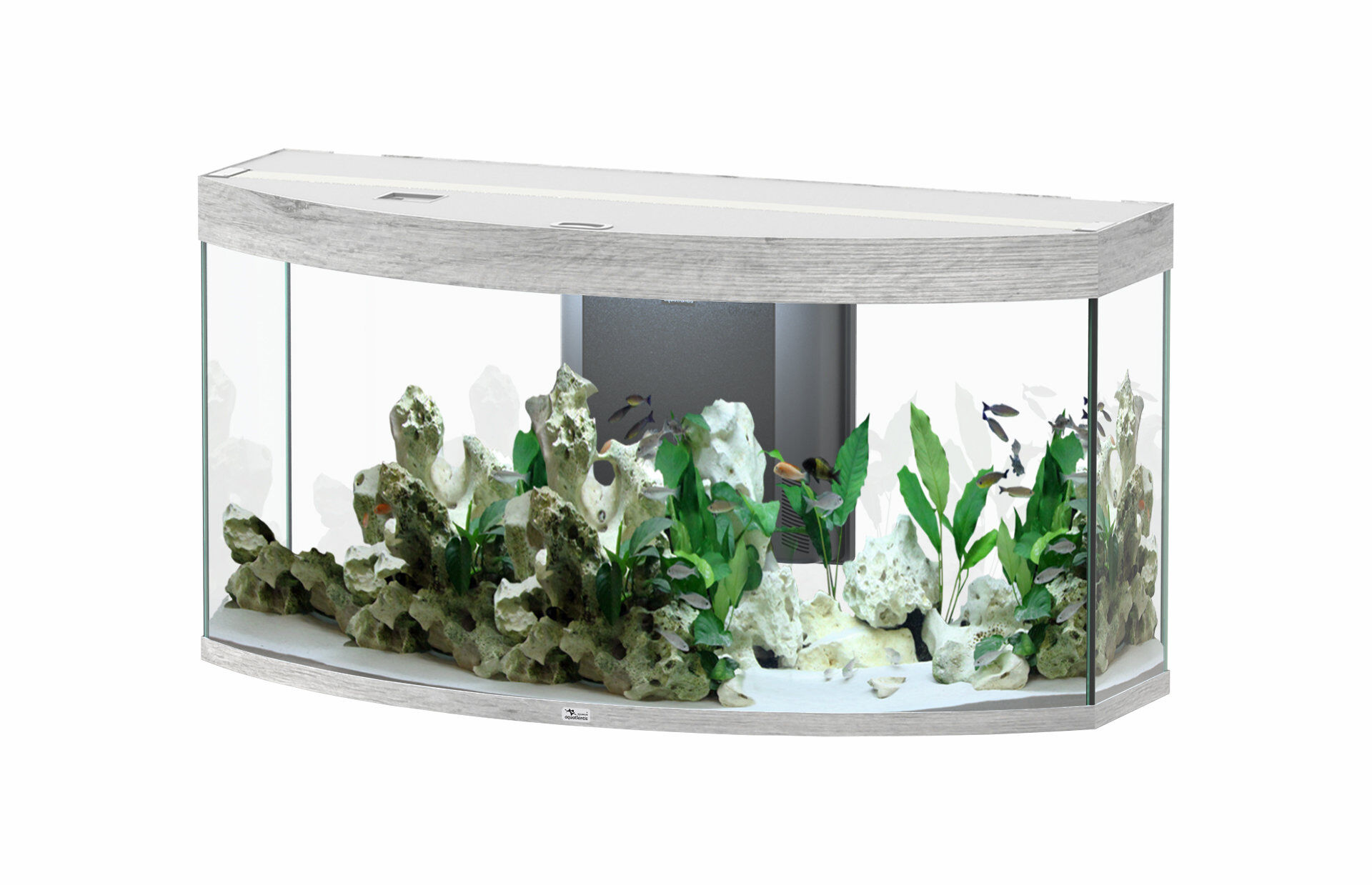 Aquatlantis - Aquarium SUBLIME HORIZON 120 Led Ch&ecirc;ne Blanc - 249L Image num&eacute;ro 1