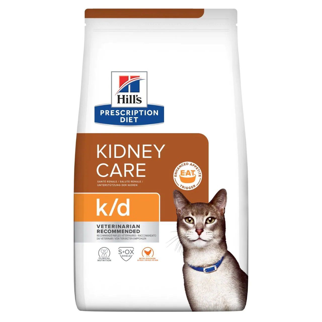 Hill's - Croquettes Prescription Diet K/D Kidney au Poulet pour Chat - 1,5Kg Image num&eacute;ro 1