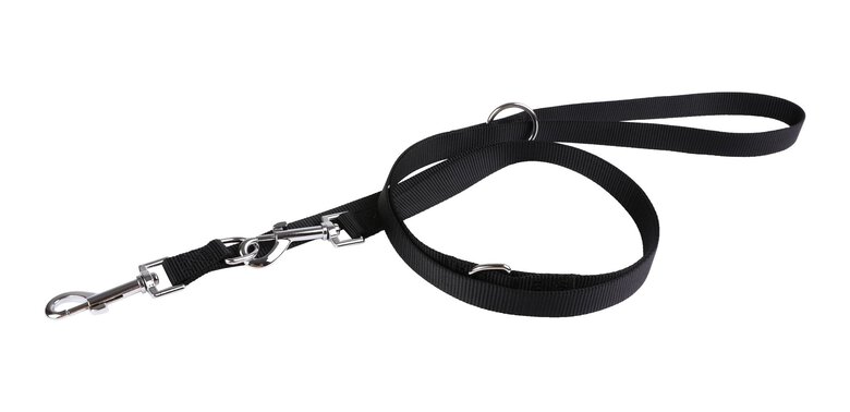 Animalis - Laisse Multiposition Basic 20mm et 200cm pour Chien - Noir Image numéro 1 Animalis - Laisse Multiposition Basic 20mm et 200cm pour Chien - Noir Image numéro 1